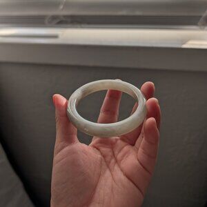 Genuine Grade A Hetian (Nephrite) Jade Bangle